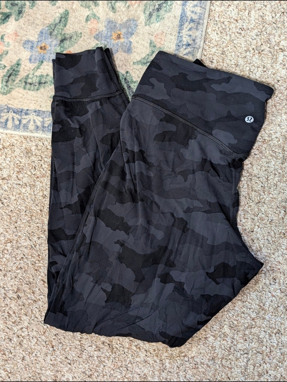 lululemon athletica Black Camo High-Rise Leggings